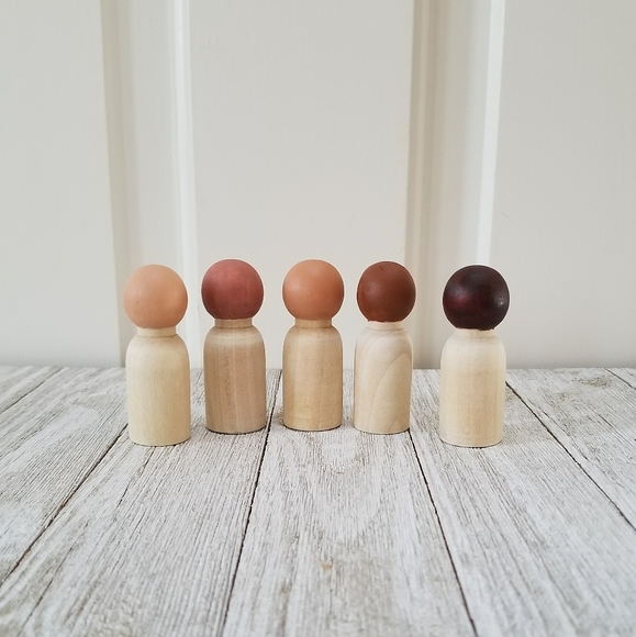 multicultural peg dolls